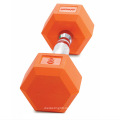 Großhandel Günstige Farbe Gummi überzogene Gusseisen Dumbbell